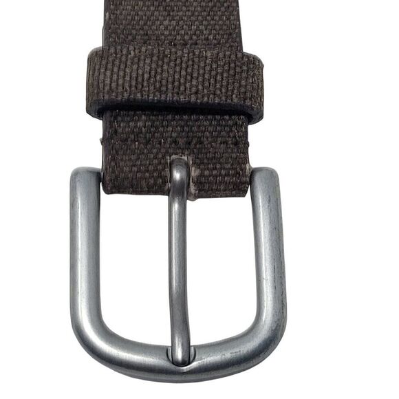 John Barritt Handmade Italian Brown Genuine‎ Leather Woven Braided Belt Sz L main image 9